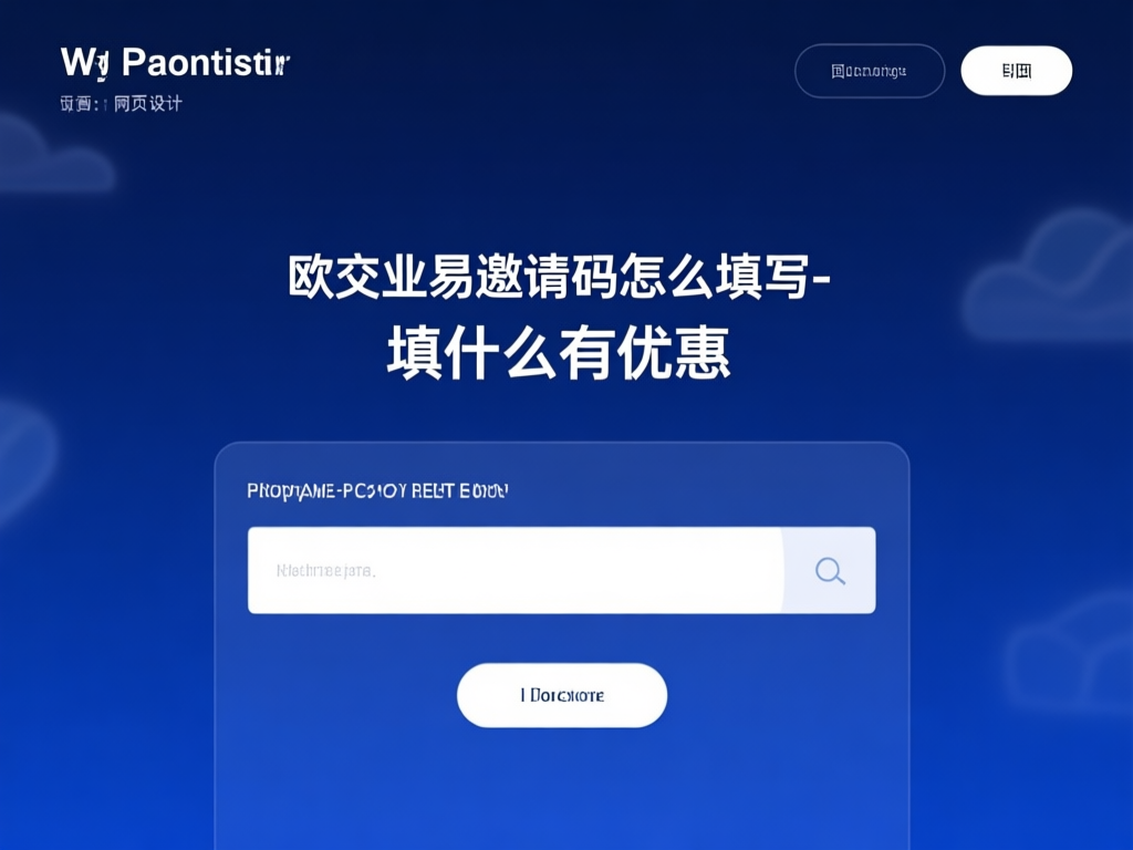 欧交易所邀请码填写示意图